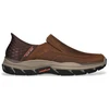 Image de Skechers pour homme. 204810 Slip-ins RF Respected Elgin pantoufles en cuir marron marron (40), Plat, Aucun, Casuel