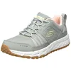 Image de Skechers Femme 180061 BkhpTrekking Low Cut, Bordure en Maille de Cuir Olive Rose Clair, 39 EU