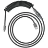 Image de HyperX Câble spiralé - Câble spiralé durable, design élégant, connecteur aviateur 5 broches, USB-C vers USB-A - Gris