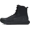 Image de Under Armour UA Charged Valsetz Bottes tactiques pour hommes, chaussures de randonnée confortables, noir/noir/gris, Taille 42.5 EU