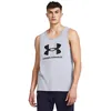 Image de Under Armour Homme UA Sportstyle Logo Tank Top, débardeur homme ultra-doux pour l'entraînement et le fitness, débardeur sport à séchage rapide, débardeur coton avec logo