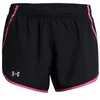 Image de Under Armour Short Fly by, Noir/blanc/réfléchissant, Taille XS