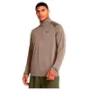 Image de Under Armour Tech 2.0 1/2 T-Shirt zippé Maillot de survêtement, (200) Taupe Dusk / / Noir, M Homme