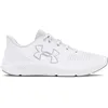 Image de Under Armour UA W Charged Pursuit 3 BL Chaussures de sport pour femmes, baskets légères et confortables, blanc/blanc/blanc