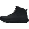 Image de Under Armour UA Charged Valsetz Mid Bottes tactiques pour hommes, bottes d'alpinisme confortables et durables, noir/noir/gris
