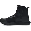Image de Under Armour UA Charged Valsetz Zip Bottes tactiques pour hommes, chaussures d'alpinisme confortables avec fermeture éclair latérale, noir/noir/gris