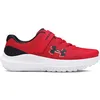 Image de Under Armour UA BPS Surge 4 AC Chaussures de sport pour garçons, baskets légères et confortables, rouge/noir/noir