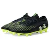 Image de Under Armour Magnetic Select 4, chaussures de football unisexe pour adultes, 001 noir anthracite blanc, 41 EU