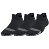 Image de Under Armour Breathe Lite No Show Socks 3 Pack Chaussette, (001) Noir/Noir/Gris de Jais, Taille Unique (Lot de 6) Femme