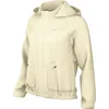 Image de NIKE Hip Length Hooded Jacket W Nk Swift Sf Jkt, Pale Ivory/Black/Reflective Silv, FB7492-110, L