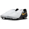 Image de Nike Football Soccer Shoe Phantom Gx II Academy FG/MG, White/Black-MTLC Gold Coin, FD6723-100, 39 EU (M 6.5 US)