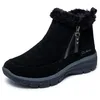 Image de Skechers Femme Easy Going Cool Zip! Boots, Black Suede, 40 EU
