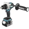 Image de Makita Perceuse-visseuse sans fil DDF492RTJ 18 V 5,0 Ah Li-Ion   Sans balais, 2 batteries, chargeur rapide, protection XPT contre la poussière et l'eau, perceuse professionnelle dans coffret Makpac