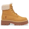 Image de Timberland pour femme. TB0A2PU67541 Bottines en cuir imperméables Stone Street marron (37 W), Plat, Lacets, Casuel, Durable
