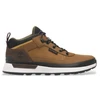 Image de Timberland pour homme. TB0A6DKNEM51 Baskets en cuir Field Trekker marron (41), Plat, Lacets, Casuel, Outdoor, De plein air