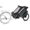 Image de Thule Chariot Cross 2 Remorque Vélo Multisport Dark Slate, Double