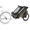 Image de Thule Chariot Cross 2 Remorque Vélo Multisport Faded Khaki, Double