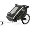 Image de Thule Chariot Lite Remorque Vélo Multisports Vintage Green, Double