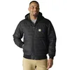 Image de Carhartt Veste imperméable à capuche légère et isolante pour homme Coupe décontractée, noir, XX-Large