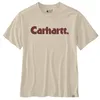 Image de Carhartt T-shirt léger à manches courtes avec logo graphique pour homme Coupe décontractée, Lait d'avoine 1, Taille M