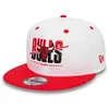 Image de New Era Casquette 9Fifty White Crown BullsEra Homme - Snapback de Baseball NBA Snapback, avec Visiere Ete Printemps-ete - S/M (54-57 cm) Blanc-Rouge