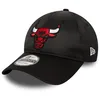 Image de New Era 9Forty Strapback Cap - Satin Chicago Bulls Noir