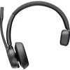 Image de Micro-casque avec et sans fil Poly Voyager 4310-M UC Bluetooth Noir + câble USB-A vers USB-C + dongle BT700 en occasion ou reconditionné