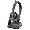 Image de Poly Savi 7320 - Savi 7300 Series - Casque - on-Ear - DECT - sans Fil - Réduction Active du Bruit - USB-A Via Adaptateur DECT - Noir - Certifié pour Microsoft Teams - Certifié UC