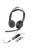 Image de HP Poly Blackwire 5220 - Micro-casque - sur-oreille - filaire - USB-C, jack 3,5mm, USB-A - noir - Certifié pour Skype for Business, certifié Cisco Jabber, Certifié Avaya, Certifié pour Microsoft Teams, certifié Zoom, certifié UC, Works With Chromebo en occasion ou reconditionné