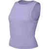 Image de Nike Women's Shirt W NK One Fitted DF Rib Tank NV, Lilac Bloom/Daybreak/White, FN3077-512, XL