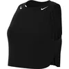Image de Nike Women's Shirt W NK Arswft Dfadv Crop Tank, Black/White, FN2713-010, S