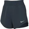 Image de Nike One Dri-Fit DX6010-478 Short pour Femme, Taille Moyenne et Doublure, Bleu armée/argenté réfléchissant, Taille M
