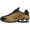 Image de Nike Shox R4 Chaussures pour femme (AR3565-005, noir/argent métallique/doré métallique), Noir/argenté métallique/doré métallisé, 42.5 EU
