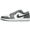 Image de Air Jordan 1 Low Chaussures pour homme (553558-152, blanc/gris fer/noir), Blanc/gris fer/noir, 44.5 EU