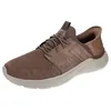 Image de Skechers Garner - Newick 210803Moccasin pour Homme, Textile synthétique Marron foncé, 44 EU
