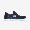 Image de Baskets de marche sportive femme, Slip ins summits dream navy