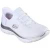 Image de Skechers Femme Summits Diamond Dream Espadrilles, White Mesh/Silver Trim, 40 EU
