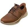 Image de Skechers Homme Slade Zachary Slip-In ENTRAINEUSE, Dark Brown Mesh / Leather, 43 EU