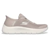 Image de Skechers pour femme. 124836 Pantoufles Go Walk Flex Grand Entry beige (41), Tissu, Plat, 1 à 3 cm, Aucun, Casuel, Sport, Multisport