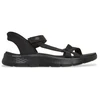 Image de Skechers pour femme. 141481 Sandalias Slip-ins: GO WALK Flex - Illuminate noir (40), Plat, 1 à 3 cm, Velcro, Casuel