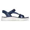 Image de Skechers pour femme. 141481 Sandalias Slip-ins: GO WALK Flex - Illuminate marine (40), Bleu, Plat, Velcro, Casuel, Sport, Beachwear, Multisp