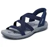 Image de Skechers Women's Reggae Slim-Stretch Flex Hands Free Slip-ins Sandal, Navy, 7