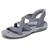 Image de Skechers Femme Reggae Slim-Stretch Flex Hands Free Slip-ins Sandale, Gris, 38 EU
