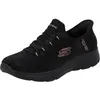 Image de Skechers Femme Summits Classy Night Espadrilles, Black Mesh Black Rose Gold Trim, 35 EU