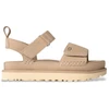 Image de UGG pour femme. 1136783 Sandales en cuir beige Goldenstar (41), Plat, Velcro, Casuel