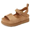 Image de UGG Goldenstar Hi pour femme, Daim marron, 7