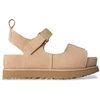 Image de UGG pour femme. 1167356 Sandales en cuir beige Goldenstar Hi (39), 3 à 5 cm, Velcro, Casuel