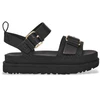Image de UGG pour femme. 1167392 Sandales en cuir noir Goldenstar Villa (40), Plat, Boucle, Casuel