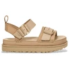 Image de UGG pour femme. 1167392 Sandales en cuir Goldenstar Villa mustard (36), Plat, Boucle, Casuel