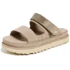 Image de UGG Sandales en Cuir Beige Goldenstar Glide